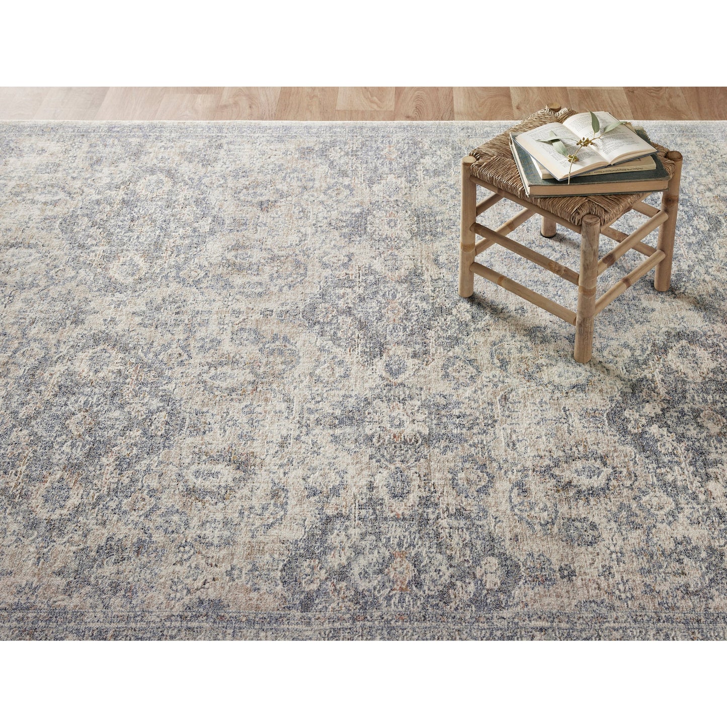 Amber Lewis x Loloi Zuma Rug in Pebble/Stone
