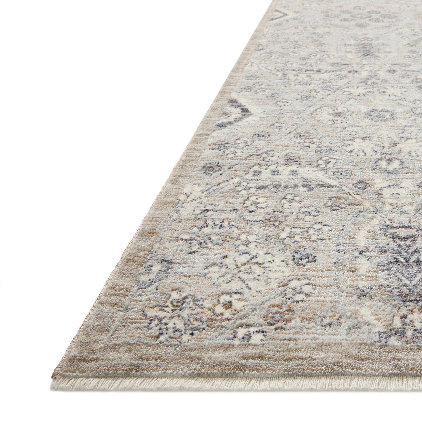 Amber Lewis x Loloi Zuma Rug in Silver/Sky