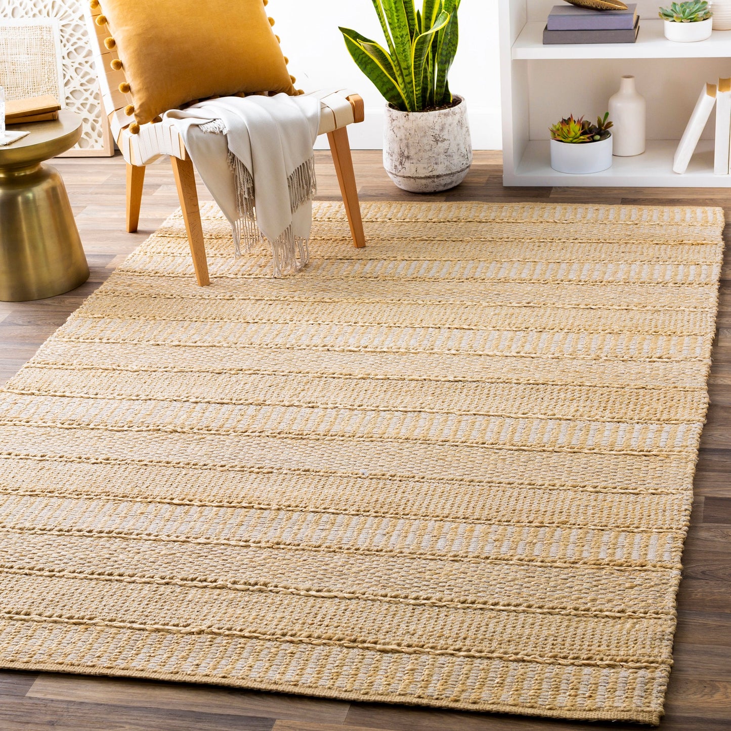 Albert Handwoven Jute Rug in Beige