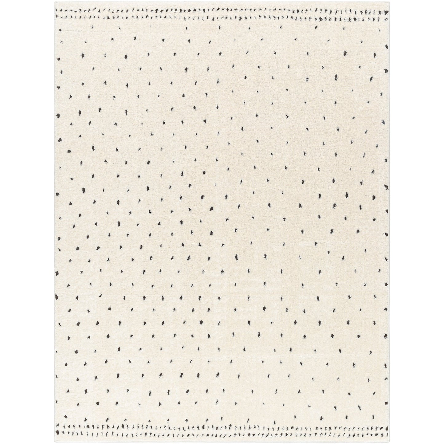 Fanny Rug in Ivory/Black