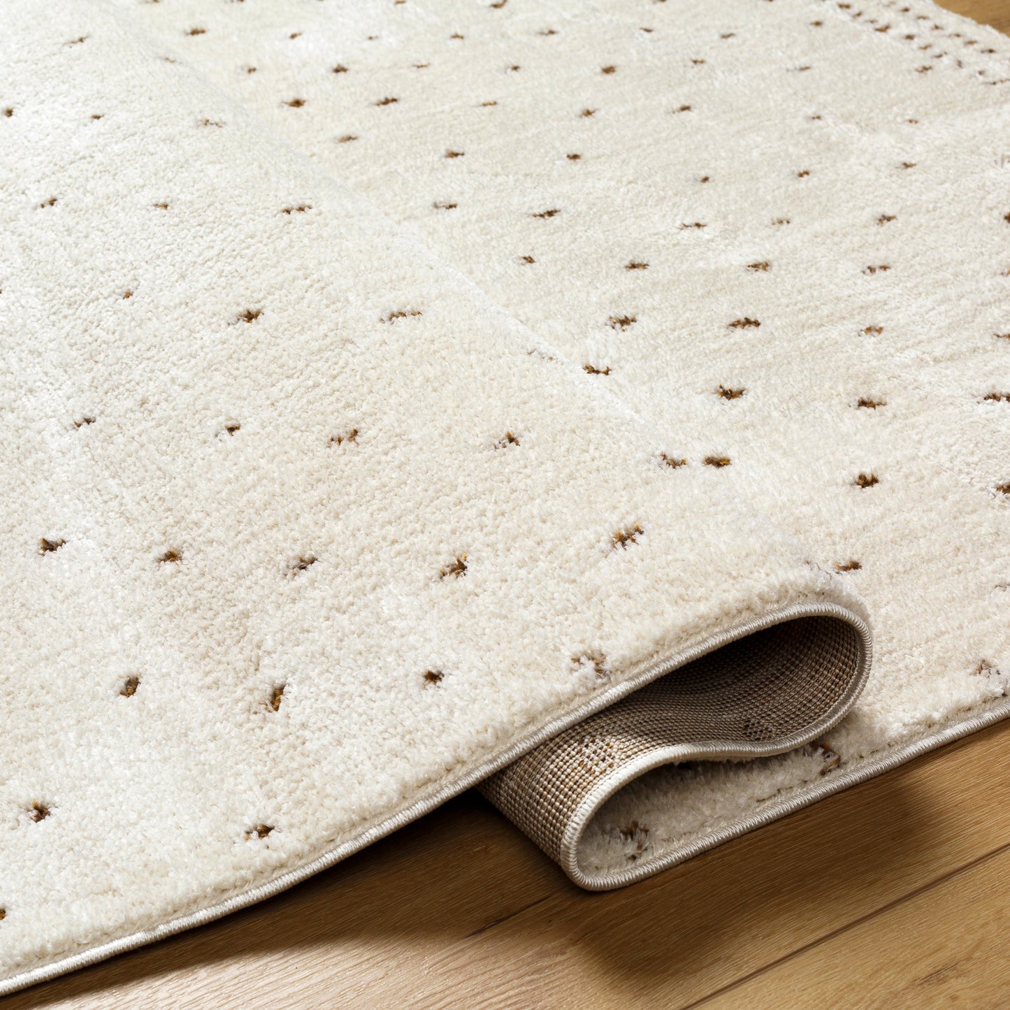 Fanny Rug in Ivory/Brown