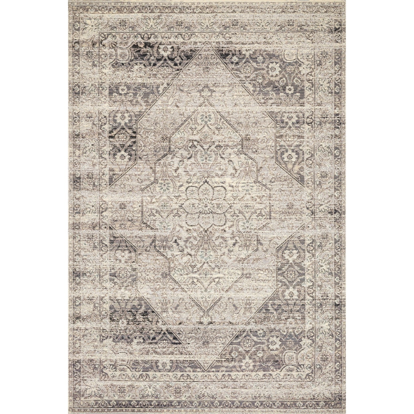 Mika Indoor/Outdoor Rug in Stone/Ivory