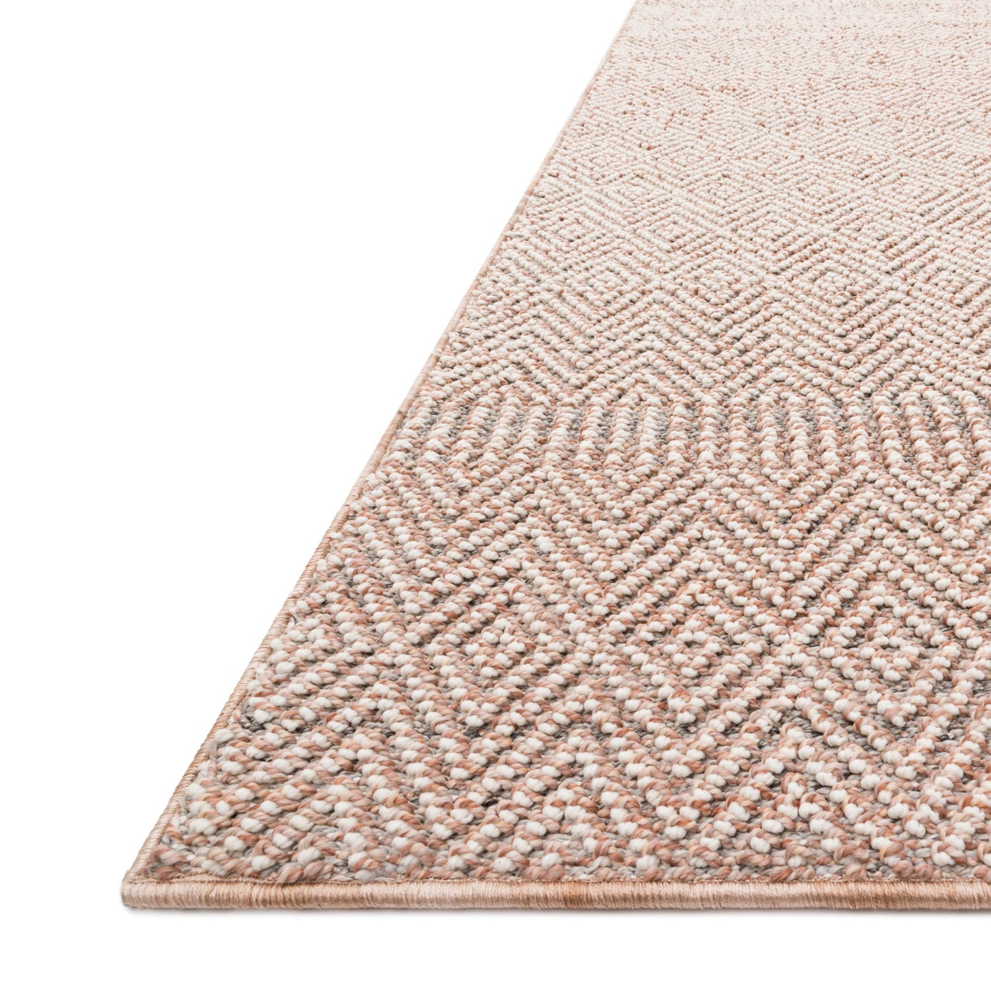 Cole Indoor/Outdoor Rug in Blush/Ivory