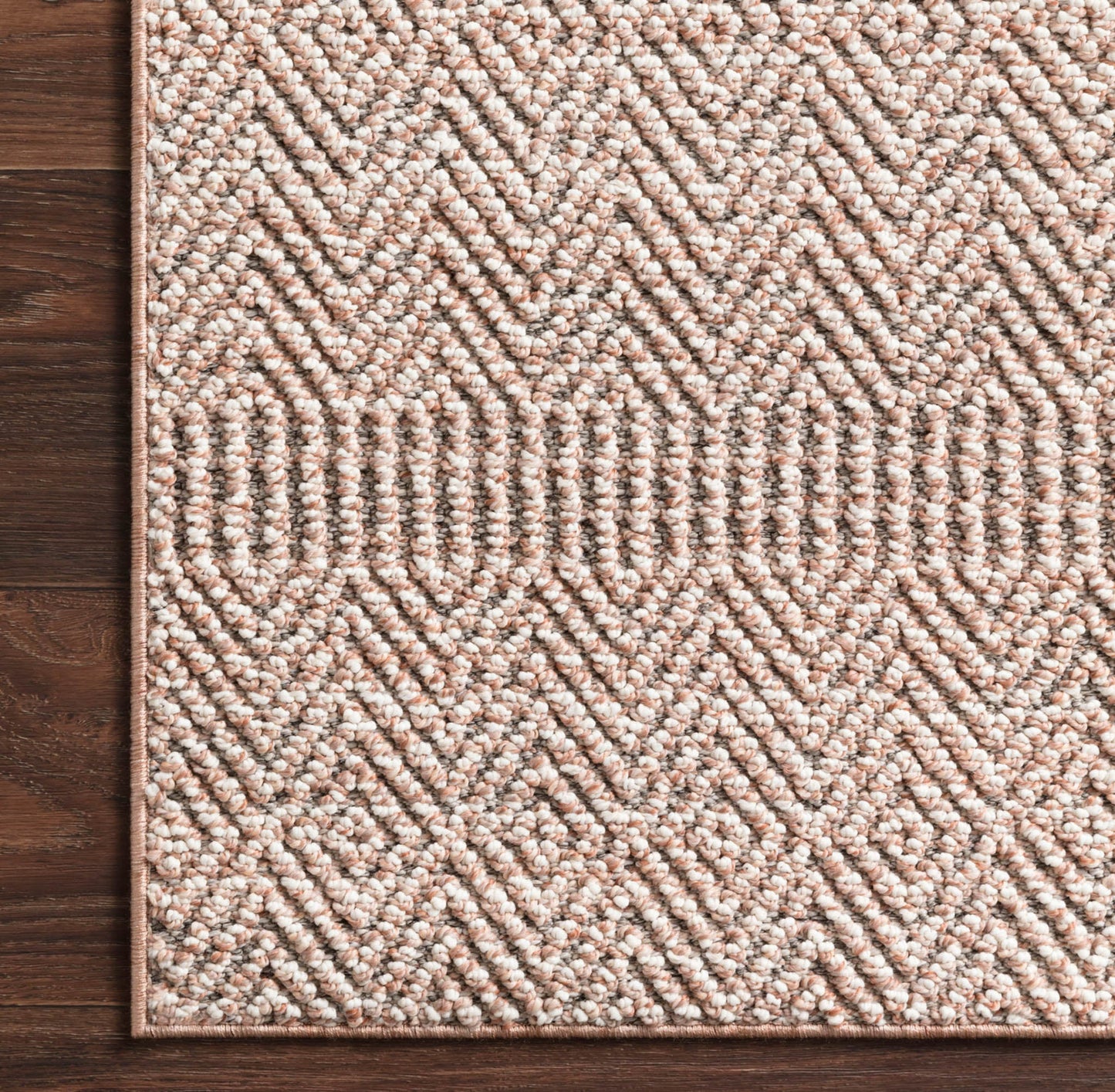 Cole Indoor/Outdoor Rug in Blush/Ivory