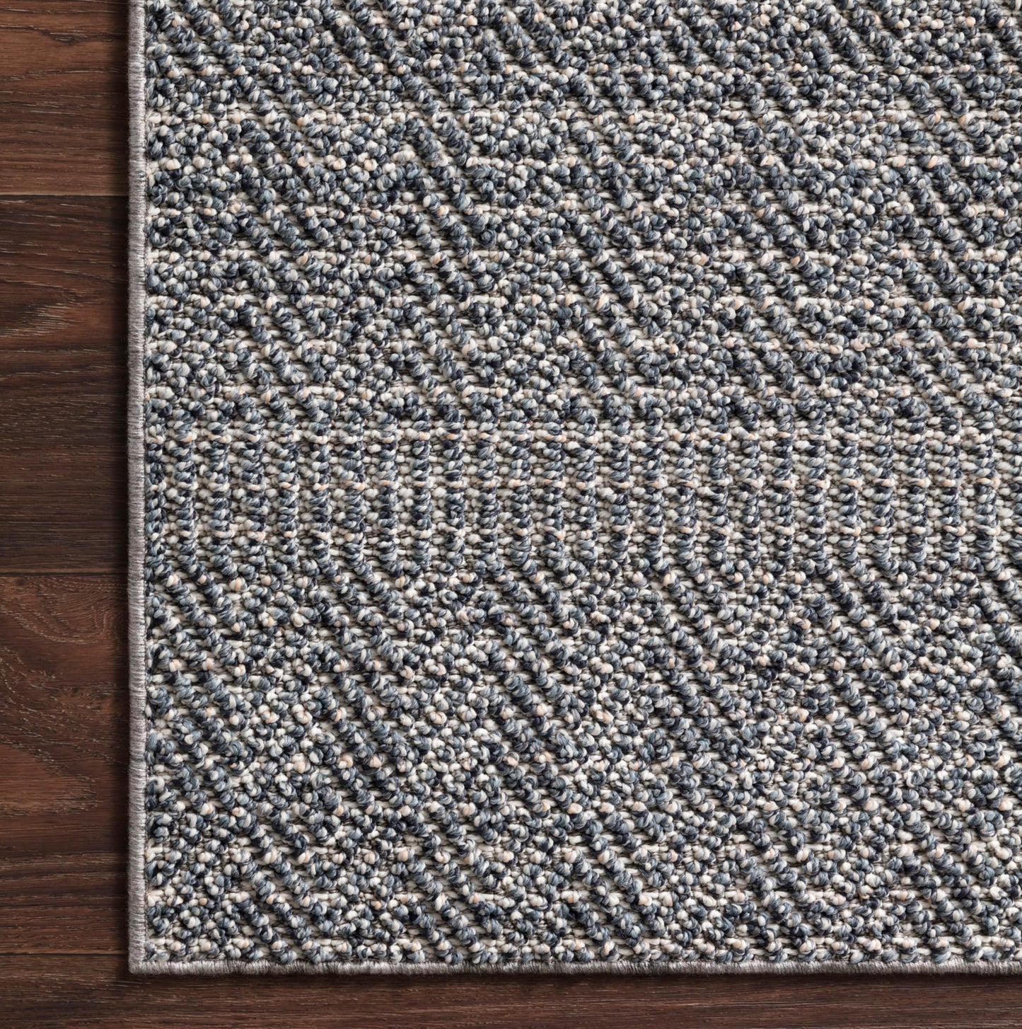 Cole Indoor/Outdoor Rug in Denim/Grey