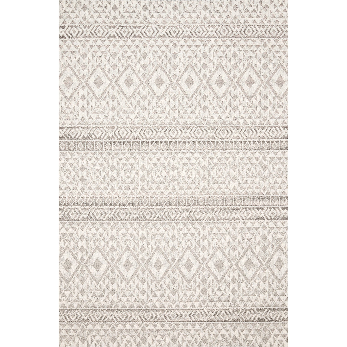 Cole Indoor/Outdoor Rug in Silver/Ivory