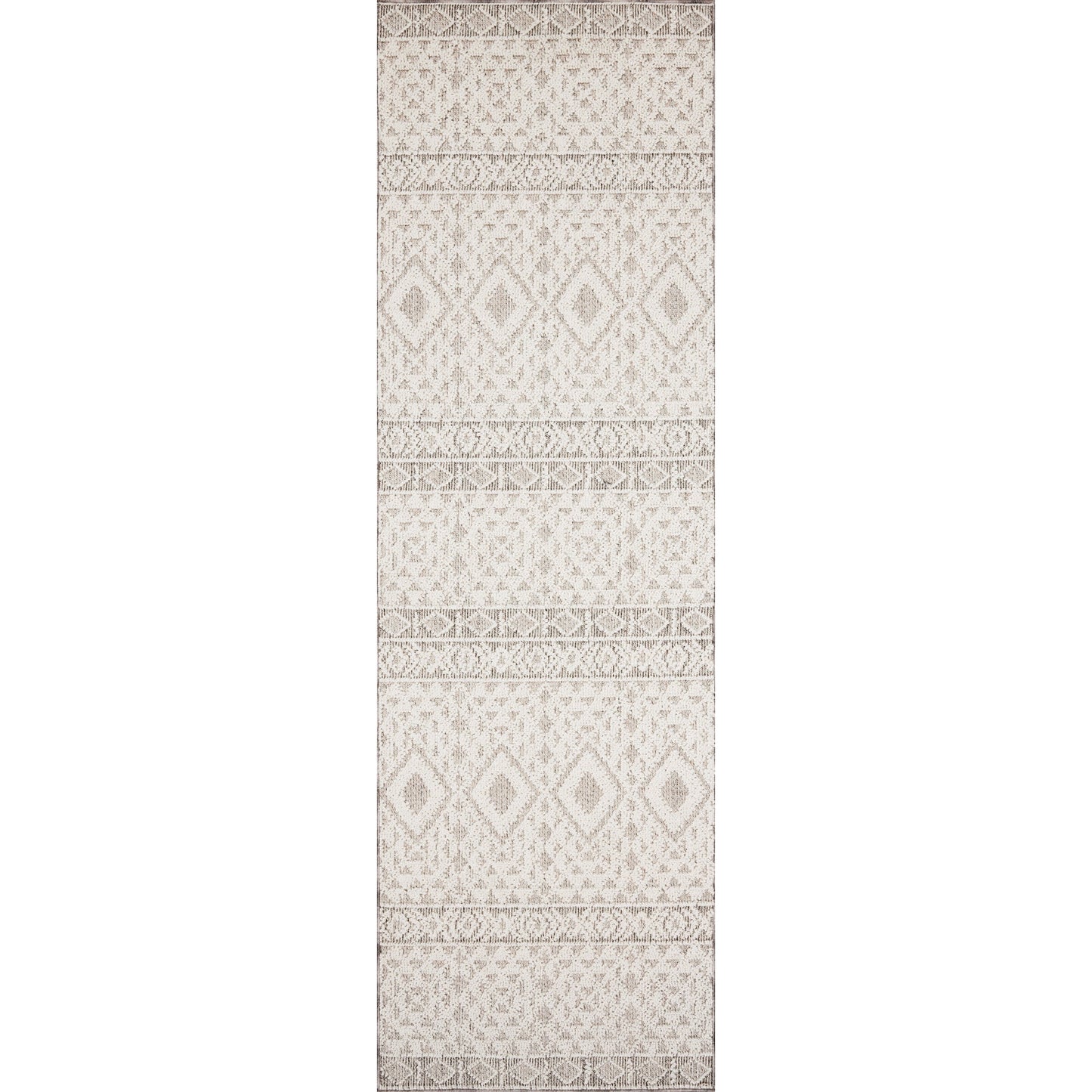 Cole Indoor/Outdoor Rug in Silver/Ivory
