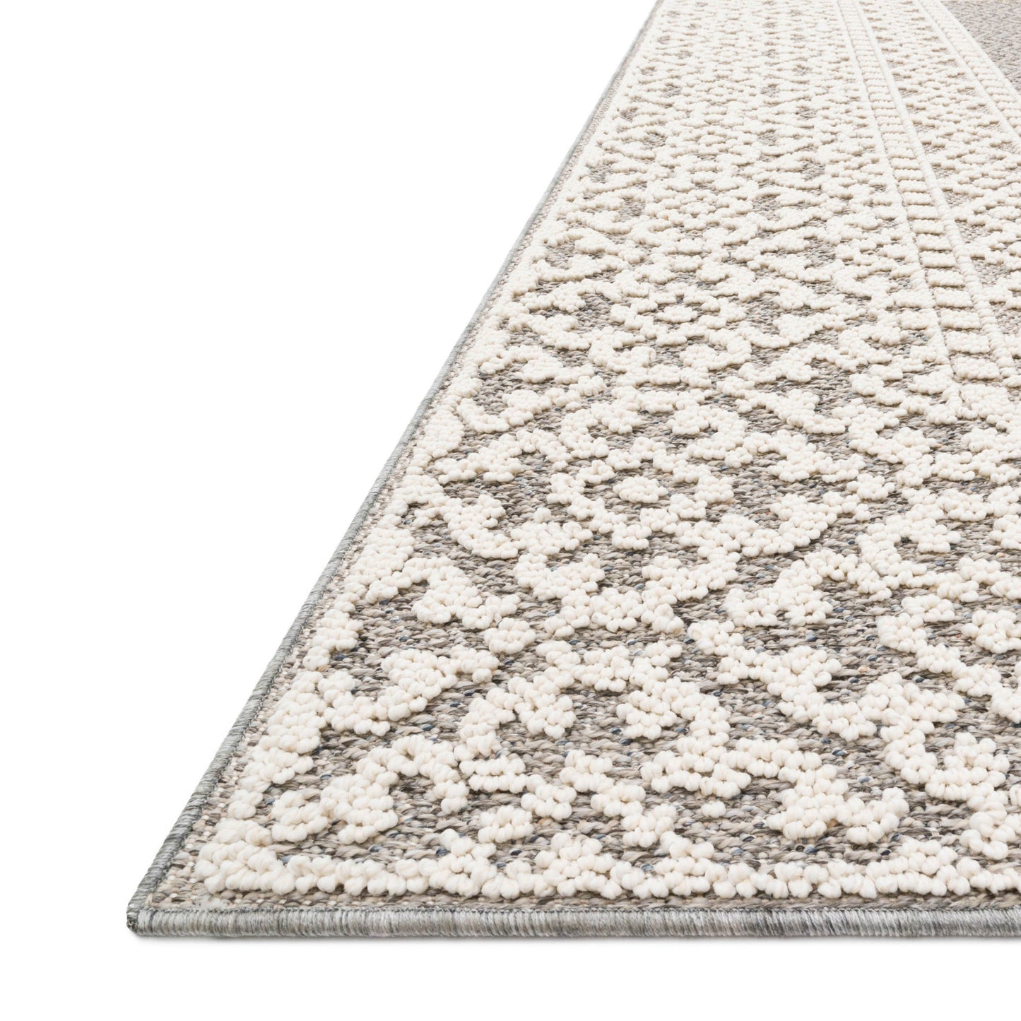 Cole Indoor/Outdoor Rug in Grey/Ivory