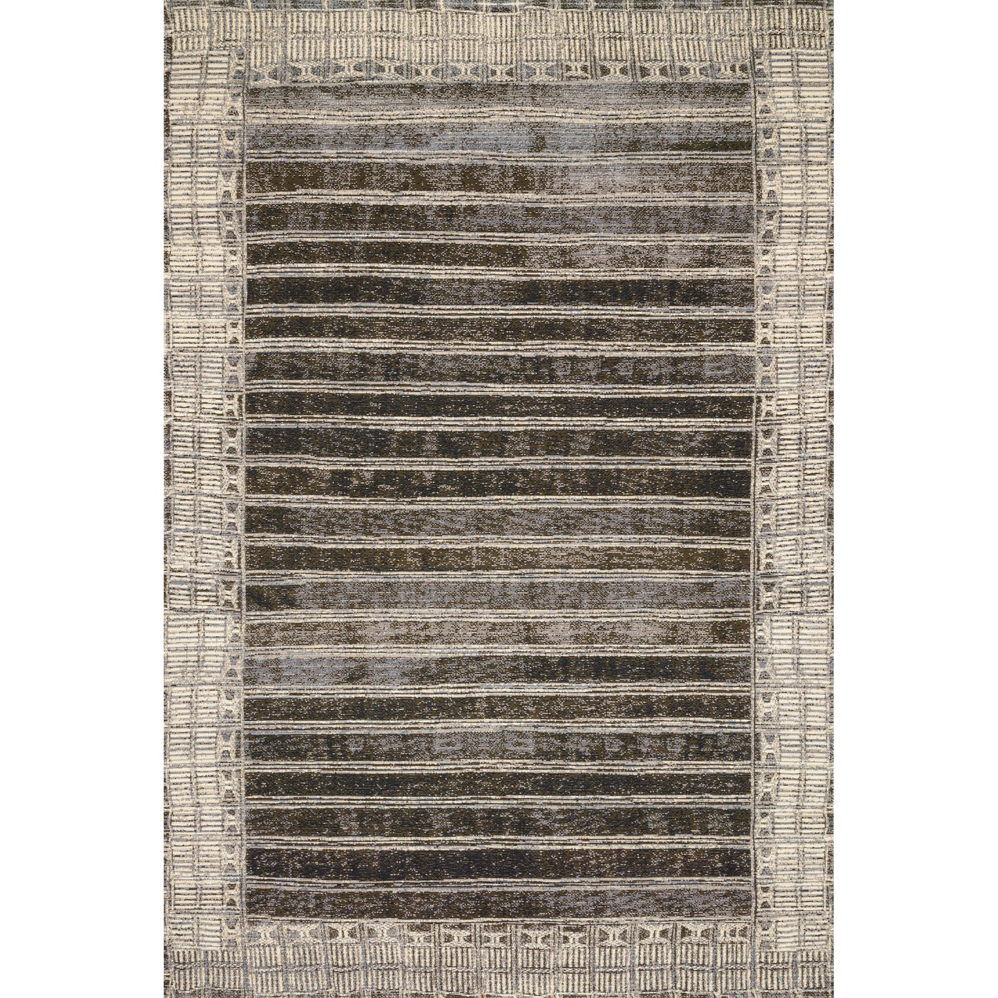 Mika Indoor/Outdoor Rug in Charcoal/Ivory