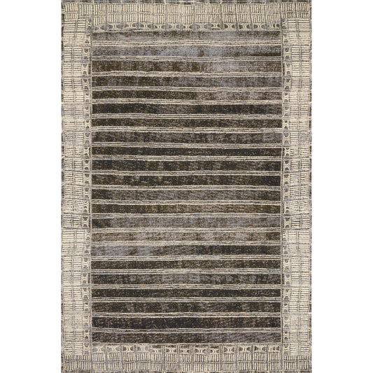Mika Indoor/Outdoor Rug in Charcoal/Ivory