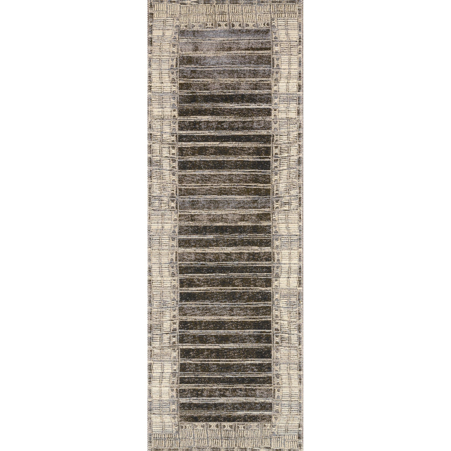 Mika Indoor/Outdoor Rug in Charcoal/Ivory