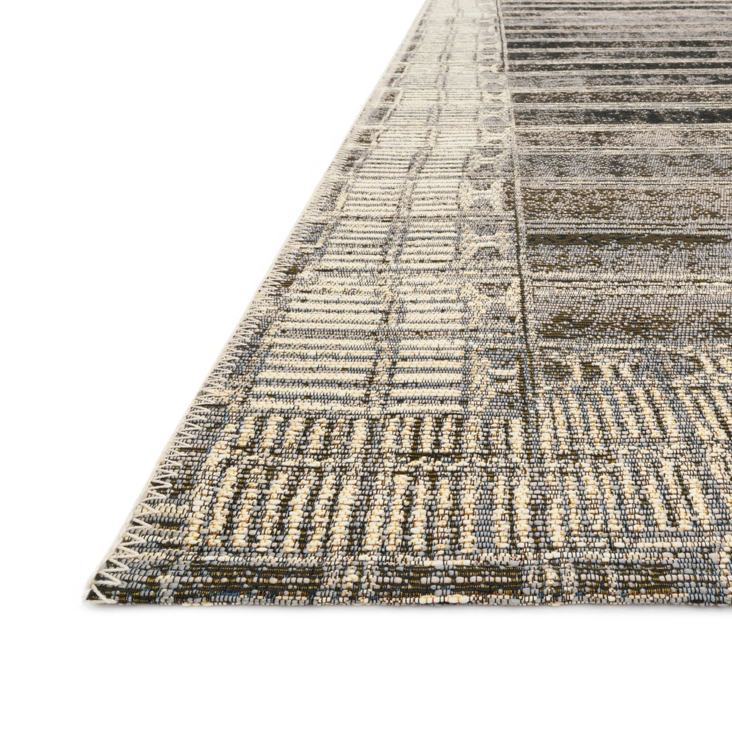Mika Indoor/Outdoor Rug in Charcoal/Ivory