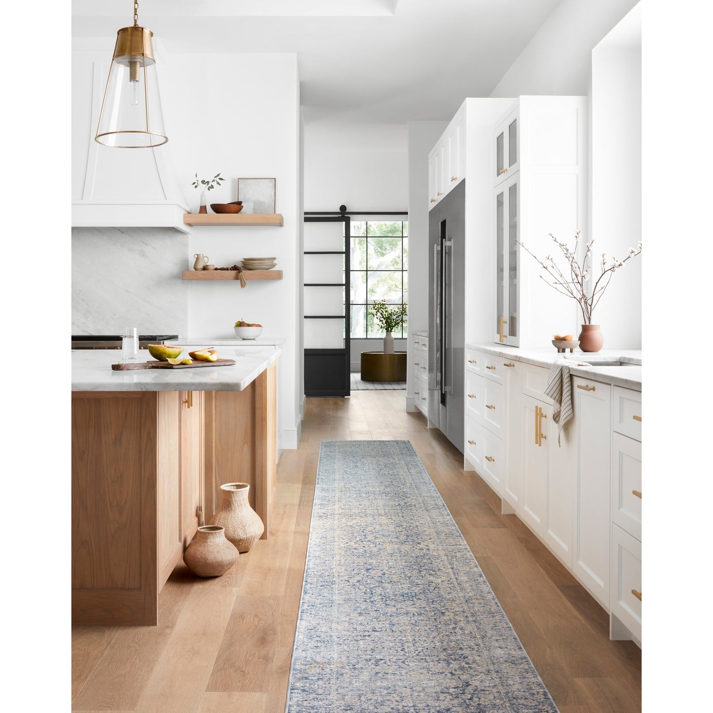 Pandora Rug in Blue/Gold