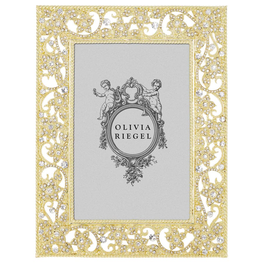 Flora Gold Photo Frame by Olivia Riegel Picture Frames Olivia Riegel 4" x 6"