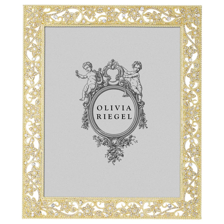 Flora Gold Photo Frame by Olivia Riegel Picture Frames Olivia Riegel 8" x 10"