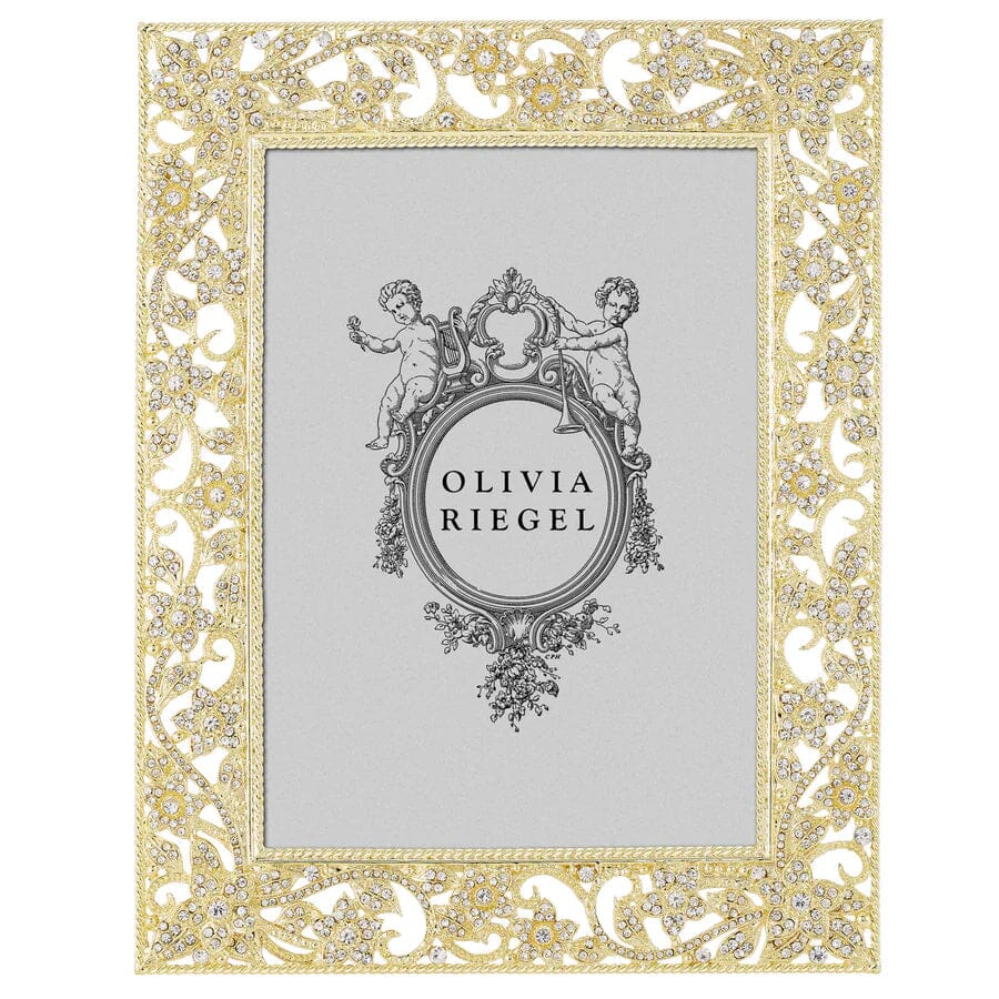 Flora Gold Photo Frame by Olivia Riegel Picture Frames Olivia Riegel 5" x 7"
