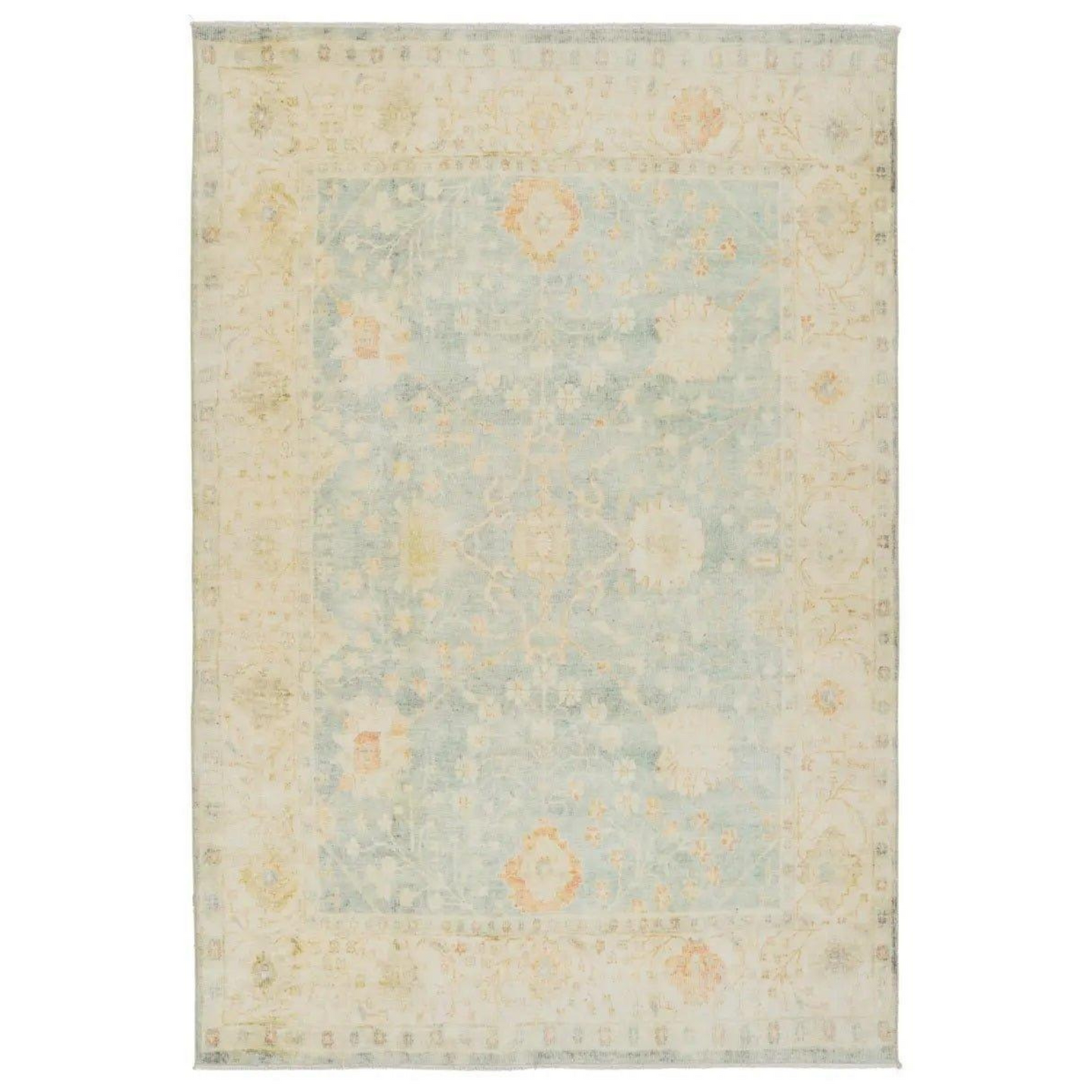 Lovato Area Rug in Yellow, Blue and Green Tones
