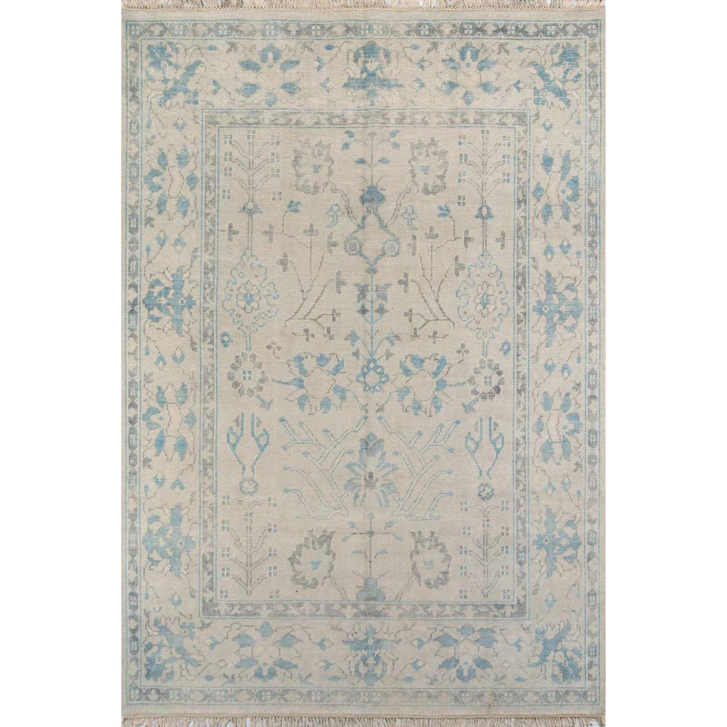 Concord Lowell Ivory Hand Knotted Wool Area Rug