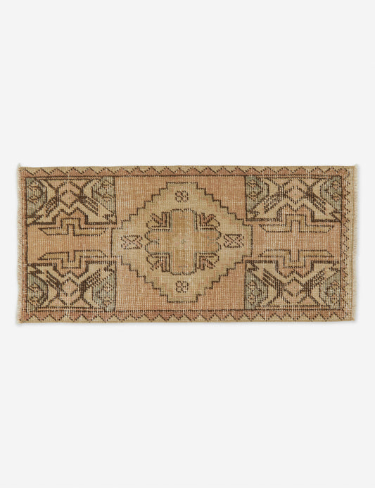 Vintage Turkish Mini Rug No. 100, 1'3" x 2'9"