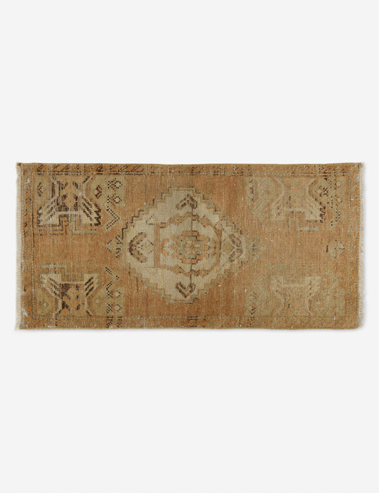 Vintage Turkish Mini Rug No. 102, 1'4" x 3'2"