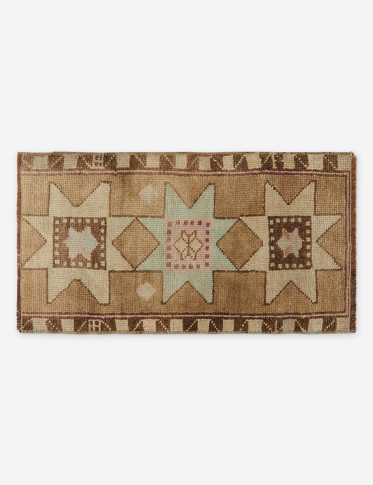 Vintage Turkish Mini Rug No. 135, 1'3" x 2'4"