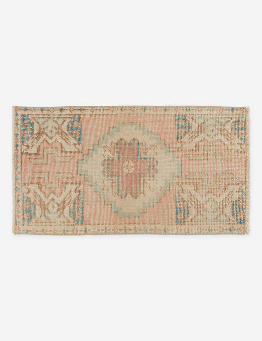 Vintage Turkish Mini Rug No. 136, 1'5" x 2'9"