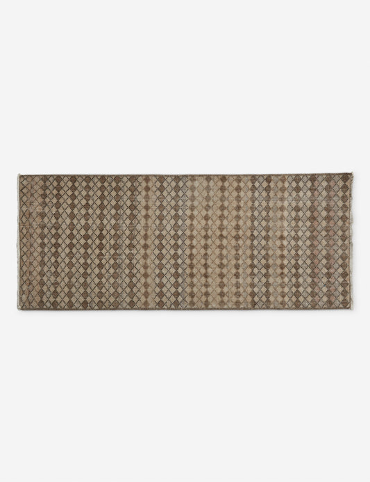 Vintage Turkish Hand-Knotted Wool Mini Rug No. 226, 1'7" x 3'10"