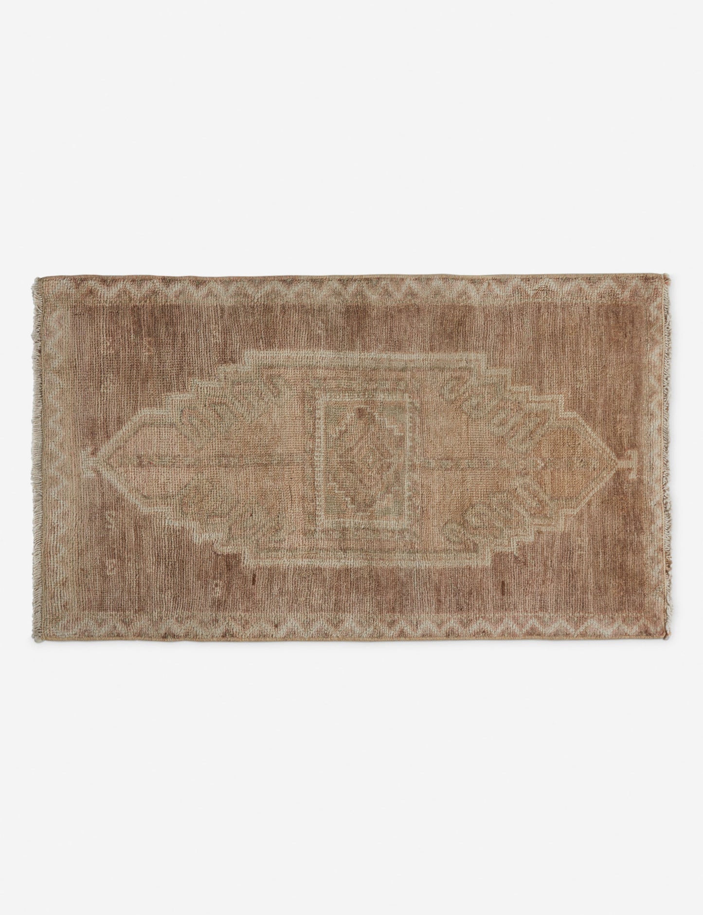 Vintage Turkish Hand-Knotted Wool Mini Rug No. 227, 1'8" x 2'9"