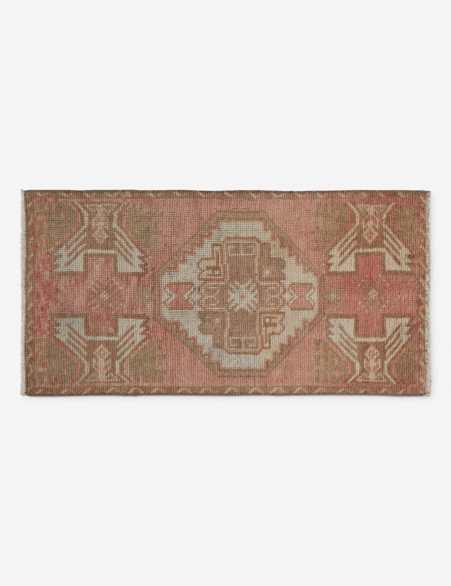 Vintage Turkish Hand-Knotted Wool Mini Rug No. 231, 1'6" x 2'11"