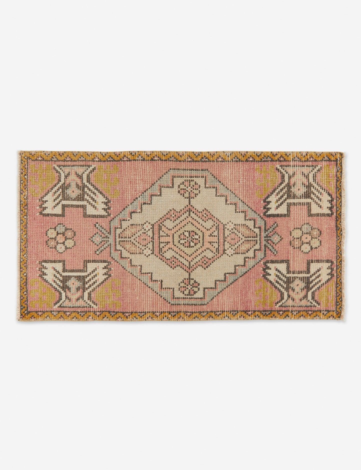 Vintage Turkish Mini Rug No. 97, 1'6" x 3'2"