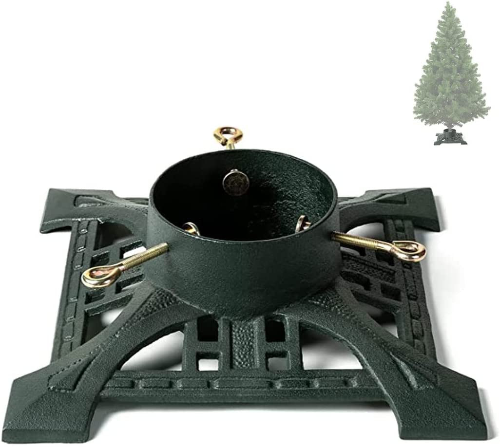 Ventray Christmas Tree Stand with Water Reservoir, 13.66X13.66X5.51 Inches,Classic Heavy Duty Universal Xmas Tree Artificial Trunks Stand Pine Tree Base Holder for Real Trees,Deer Home & Garden > Decor > Seasonal & Holiday Decorations ventray Square Green