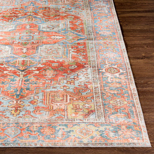 Alana Machine Washable Rug | Rust