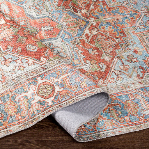 Alana Machine Washable Rug | Rust