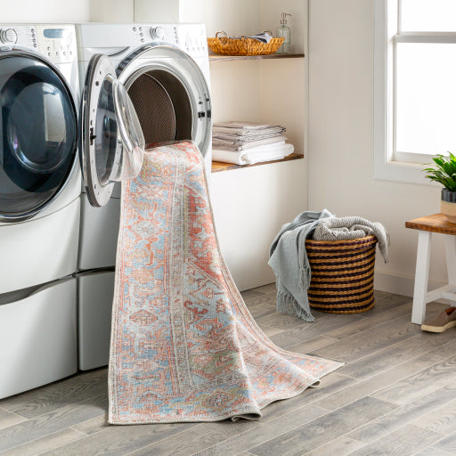Alana Machine Washable Rug | Rust