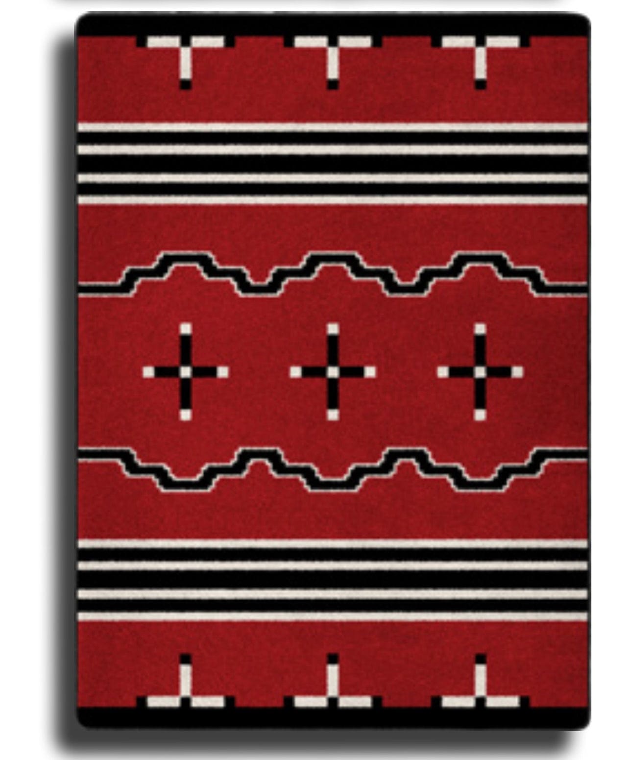 Big Chief red area RUG