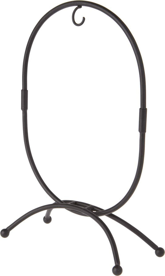 Bard'S Oval Shaped Wrought Iron Black Ornament Stand, 11" H X 7.25" W X 7.25" D, Pack of 10