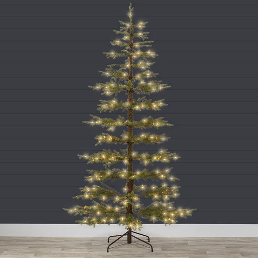 Best Choice Products 7.5Ft Pre-Lit Sparse Christmas Tree, Artificial Pine Holiday Décor W/ 1,240 Branch Tips, 300 2-In-1 Multicolor LED Lights, Cordless Connection, Metal Stand