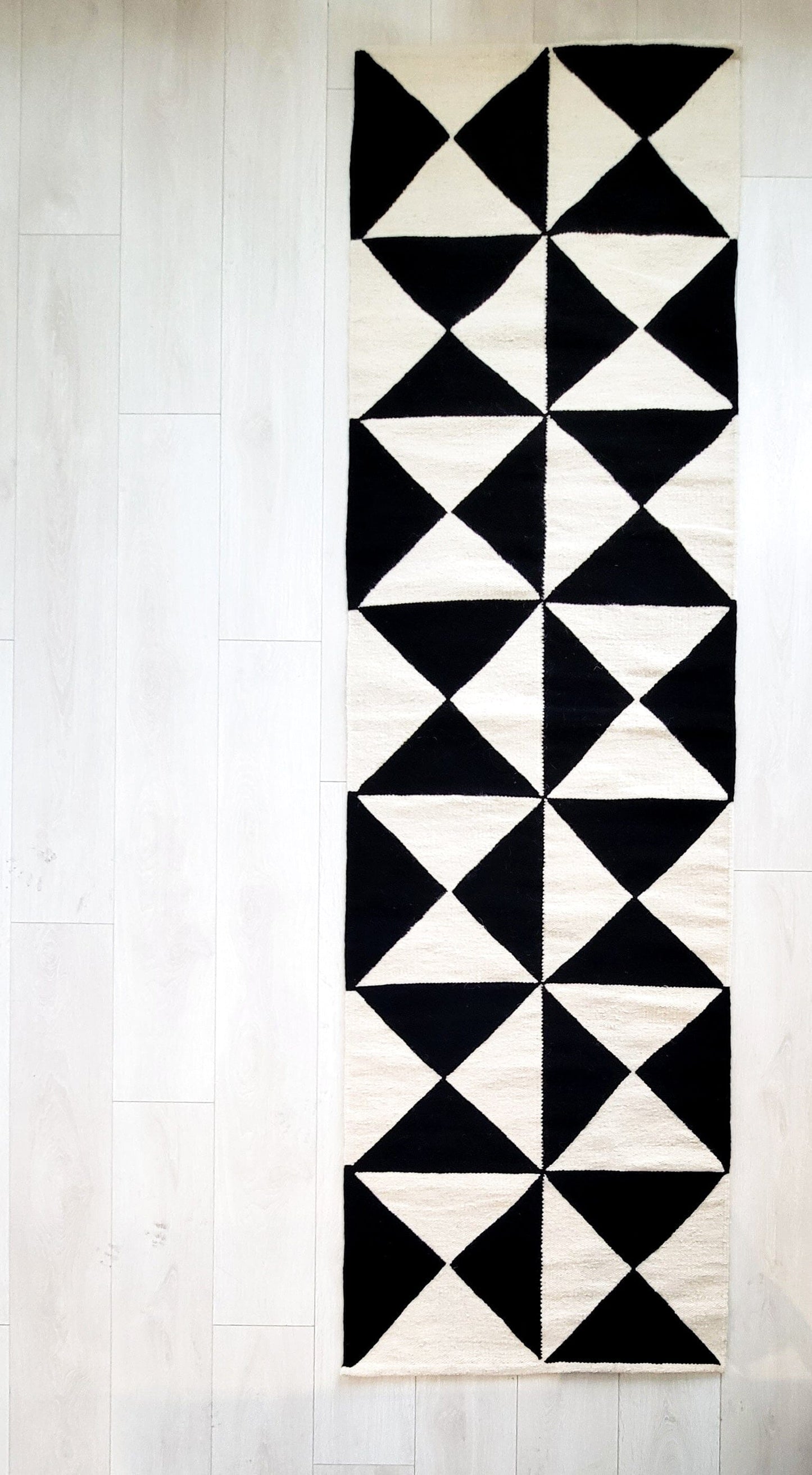 Enzo Handwoven Runner Rug Rugs Mumo Toronto 2'3" x 4' Black