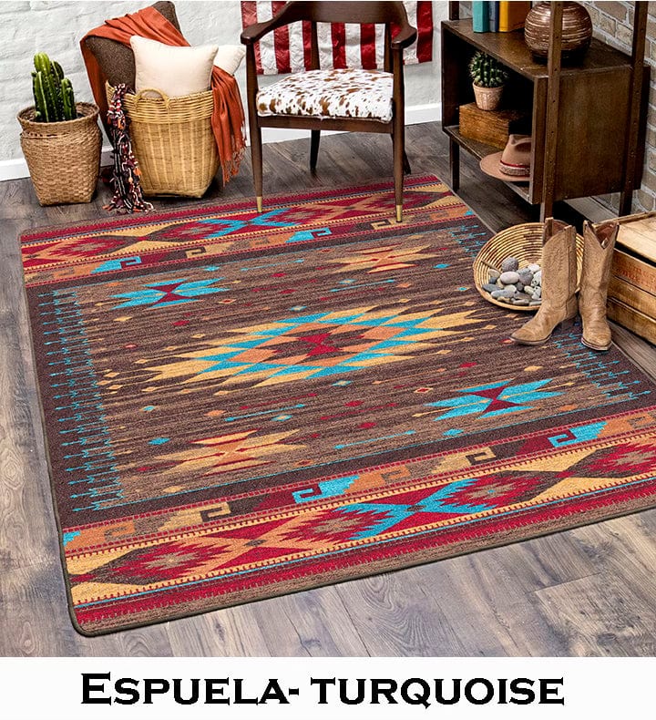 Espuela turquoise area RUG