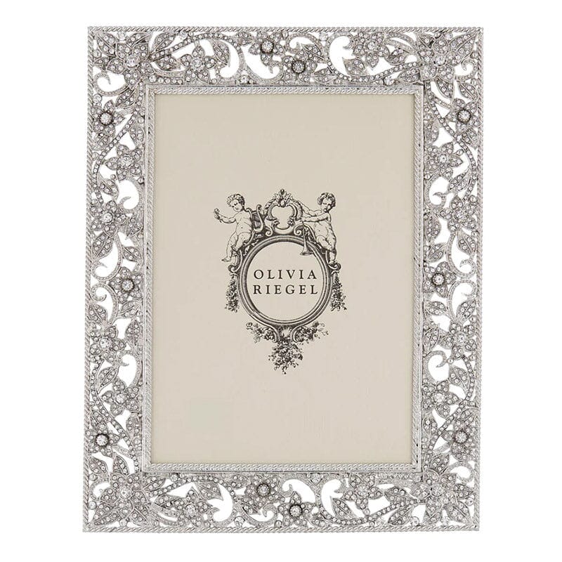 Flora Silver Photo Frame by Olivia Riegel Picture Frames Olivia Riegel 5" x 7"