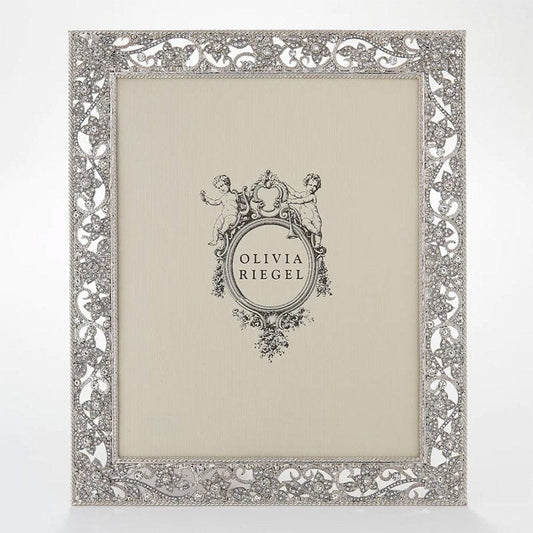 Flora Silver Photo Frame by Olivia Riegel Picture Frames Olivia Riegel 8" x 10"