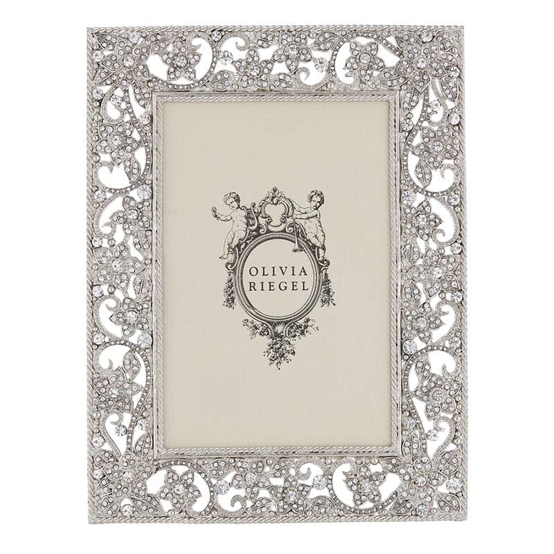 Flora Silver Photo Frame by Olivia Riegel Picture Frames Olivia Riegel 4" x 6"