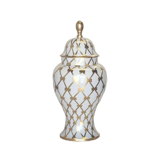 French Twist in Gold Medium Ginger Jar