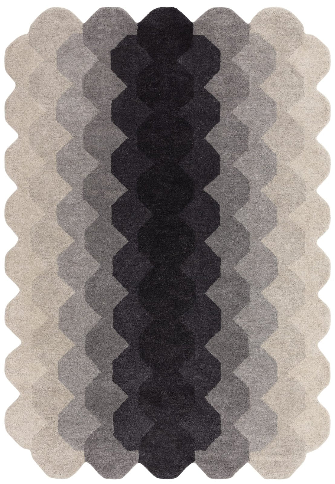 Hive Charcoal Rug