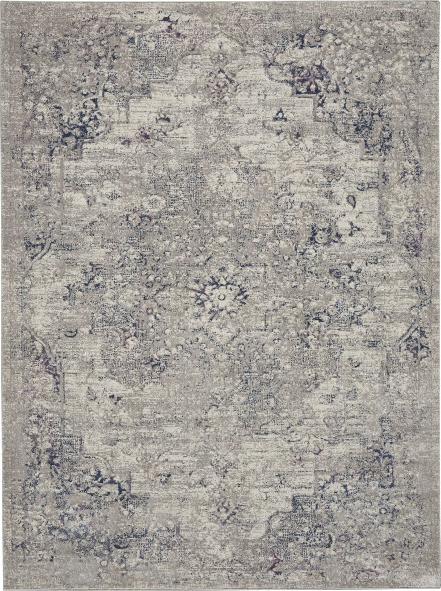 Kathy Ireland Royal Terrace KI44 Beige / Blue Rug