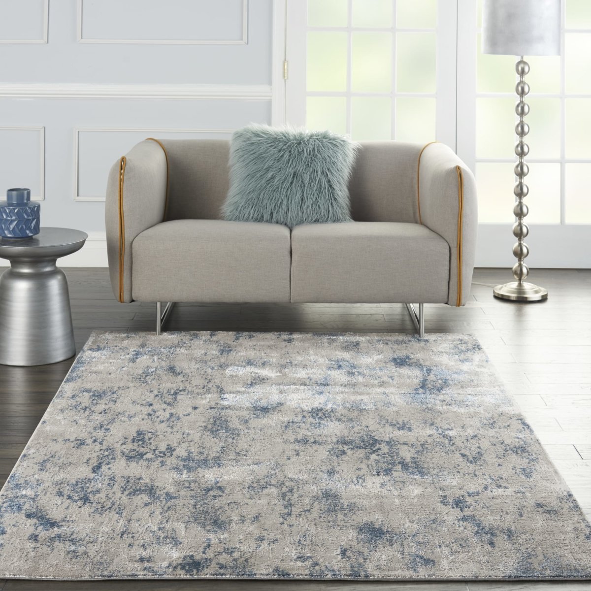 Kathy Ireland Royal Terrace KI45 Grey / Blue Rug