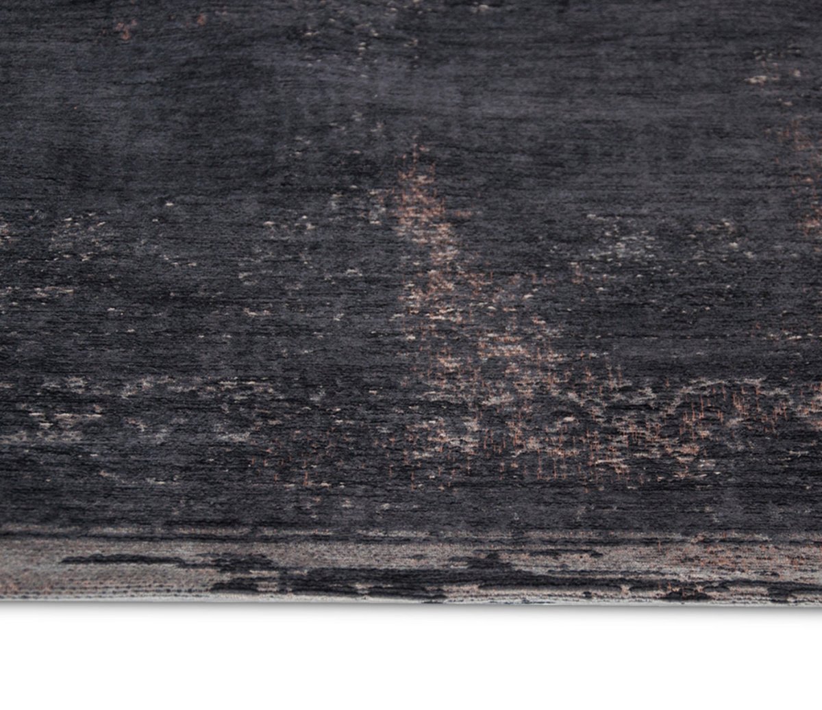 Louis De Poortere Fading World Medallion 8263 Mineral Black Rug