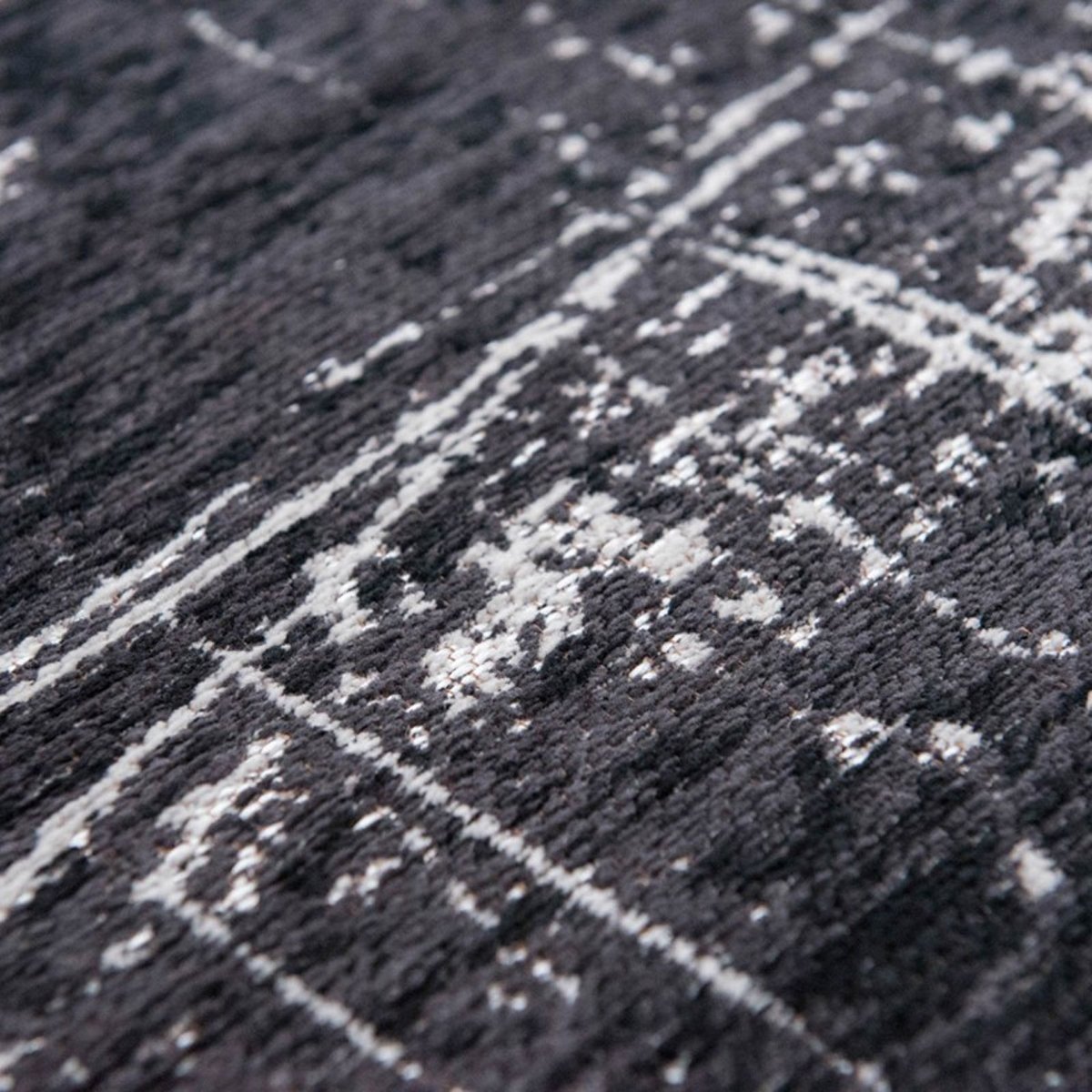 Louis De Poortere Mad Men Griff White On Black 8655 Rug