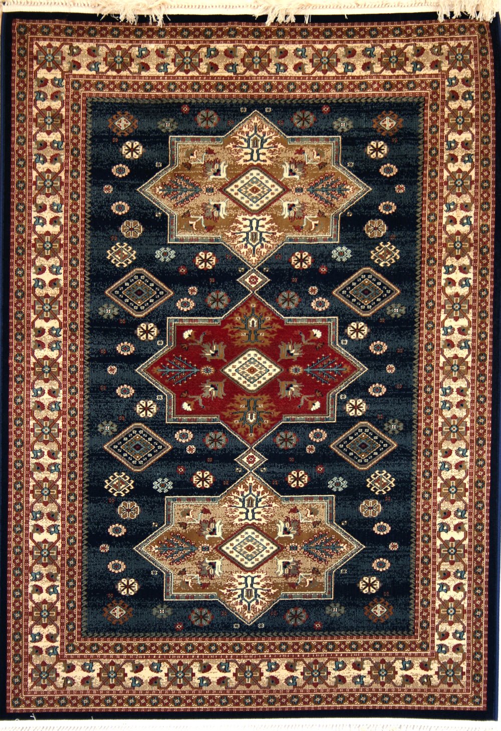 Love-Rugs Fibressa Lux Kazak Blue Rug