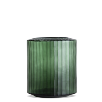 Omar Vase - Light Green/Black Steel Grey - Small